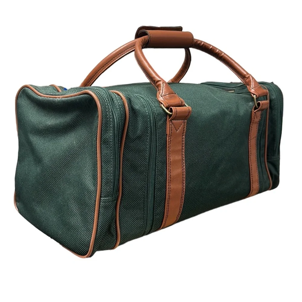 Rare Maryland State Golf Association Green Canvas Locker Room Duffle Bag Luggage